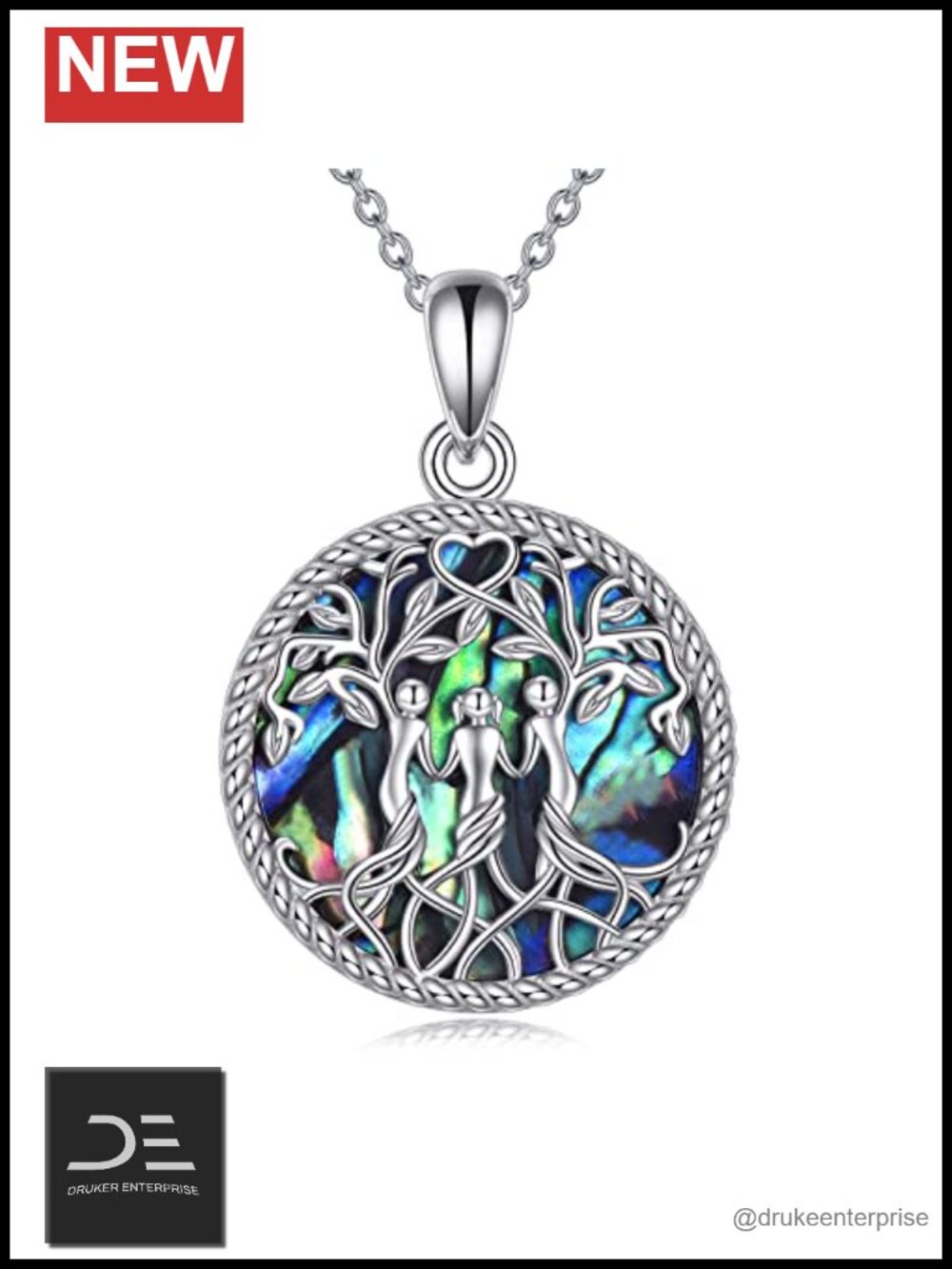 Sterling Silver Tree of Life Pendant Necklace Sister Gift